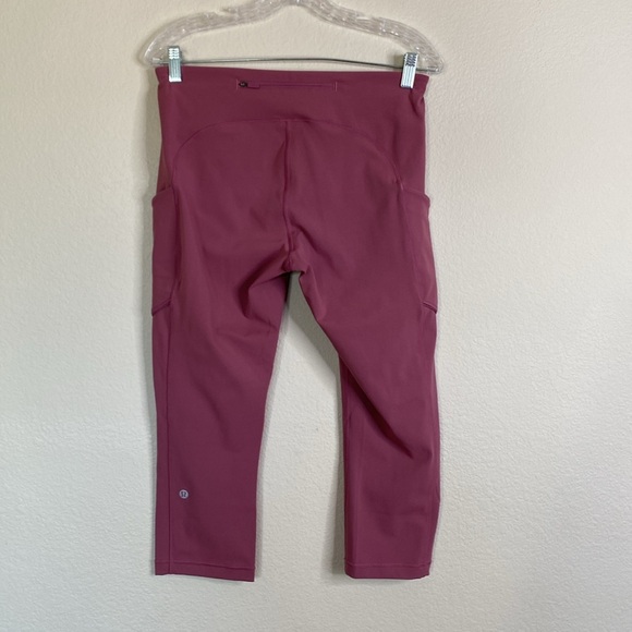 Lululemon Speed Up tights Leggings mauve women’s 10 cropped - Picture 5 of 5